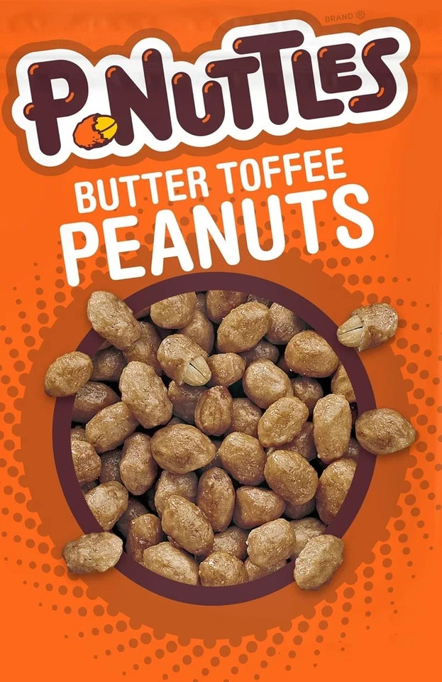 P-Nuttles Butter Toffee Covered Peanuts,Sweet Salty Snack, Toffee…