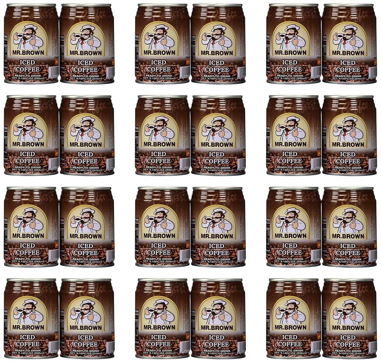 Mr. Brown Iced Coffee Original 8.12-Ounce (Pack of 24)