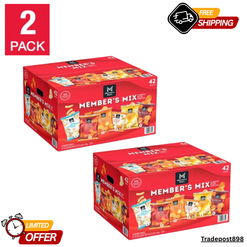 Member’s Mark Member’s Mix Variety Pack Chips, 1 oz., 42 pk EACH, 2 PACK