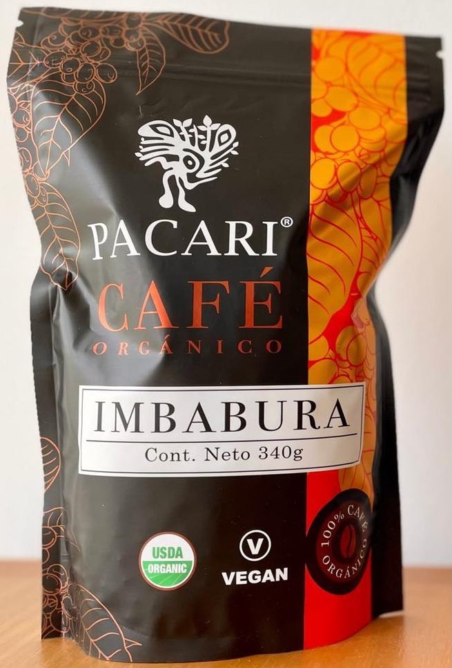 Pacari 100% Organic Whole Bean Arabica Coffee – Imbabura Ecuador – 340 g. 12 oz.