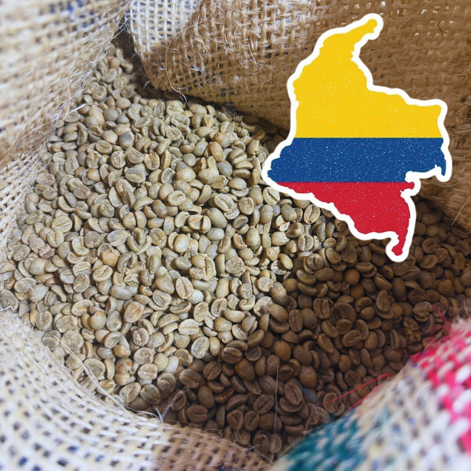 5 LB COLOMBIA, UNROASTED GREEN COFFEE BEANS FIVE POUND – ARABICA, SPECIALTY