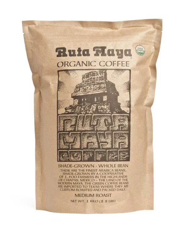RUTA MAYA MEDIUM ROAST ORGANIC WHOLE BEAN 35.2 OZ, 2.2 LBS