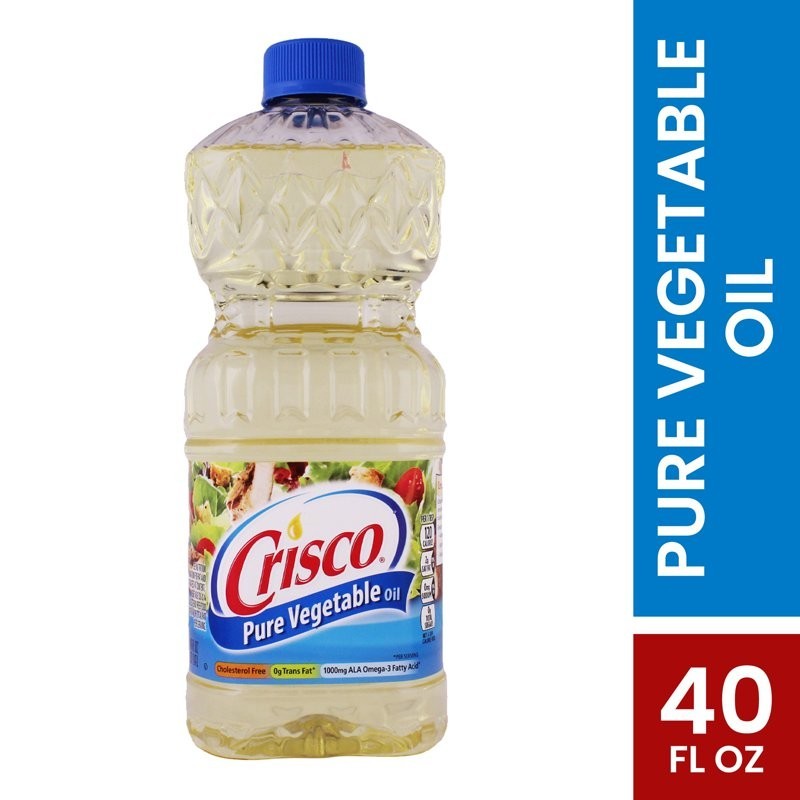 Crisco Pure Vegetable Oil, Cooking Oil, 40 fl oz