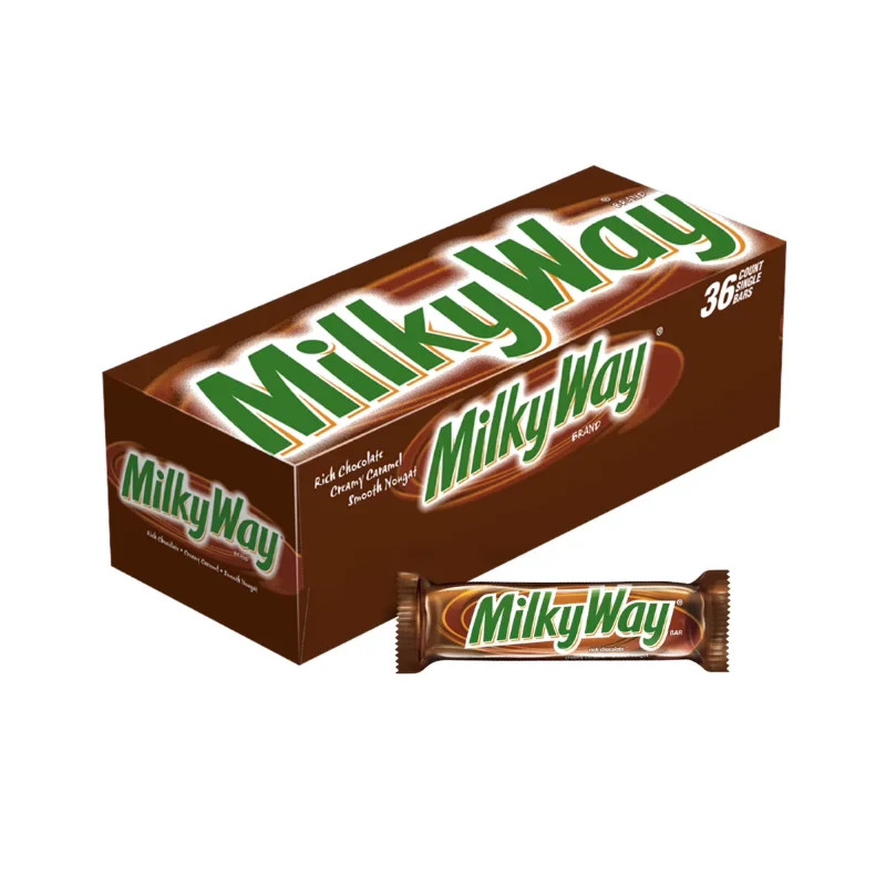 MILKY WAY Candy Milk Chocolate Bars Full Size, 1.84 oz Pk of 36 – Import Version