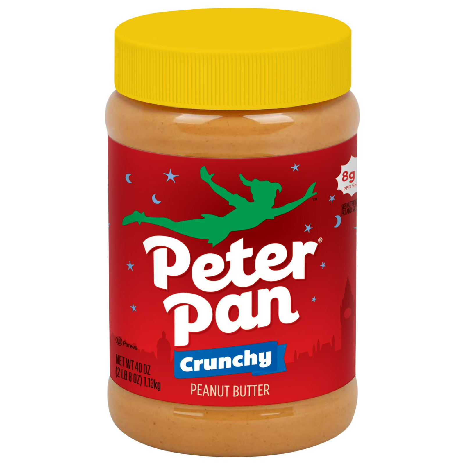 (2 pack) Peter Pan Gluten Free Crunchy Peanut Butter, Crunchy 40 oz Jar orignal