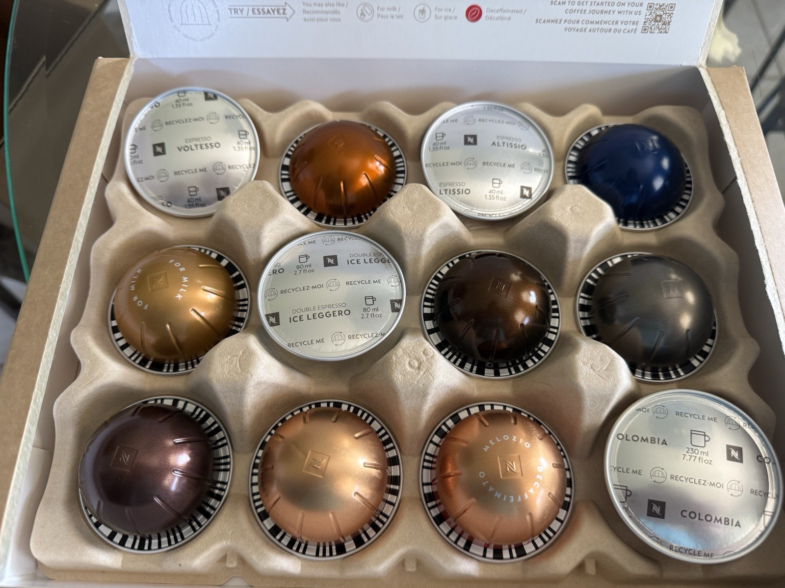 Nespresso Vertuo Coffee-Pod Sample Pack 60 Pods Shipped Loose – FREE Shipping