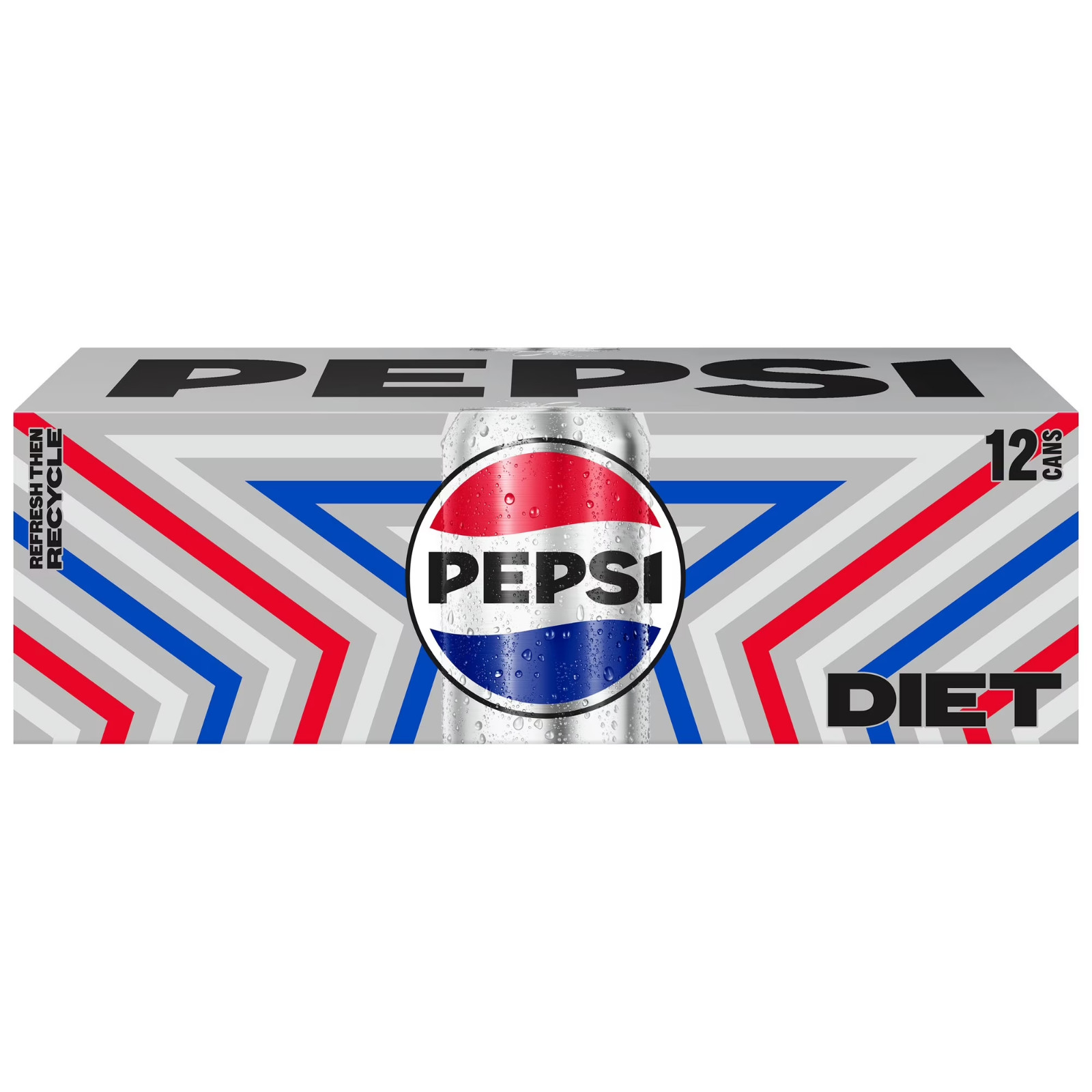 Diet Pepsi Cola Soda Pop 12 fl oz 12 Pack Cans Free Shipping