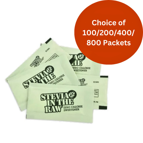 FREE SHIPPING – Stevia In the Raw Zero Calorie Sweetener 100/200/400/800 Packets