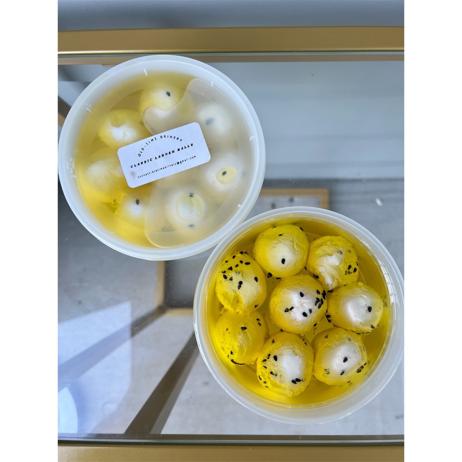 Classic Labneh Balls in Oil | Middle Eastern Spread Yogurt Cheese | Mezz | 8 oz