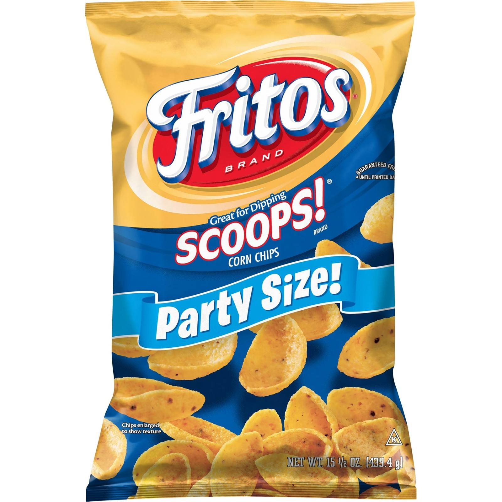 Fritos Scoops! Corn Snacks, Party Size, 15.5 Ounce Bag Single Bag Fast Shipping.