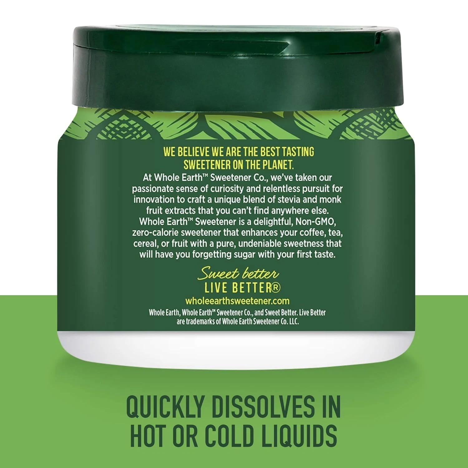 Stevia & Monk Fruit Plant-Based Sweetener, 9.8 Ounce Jar