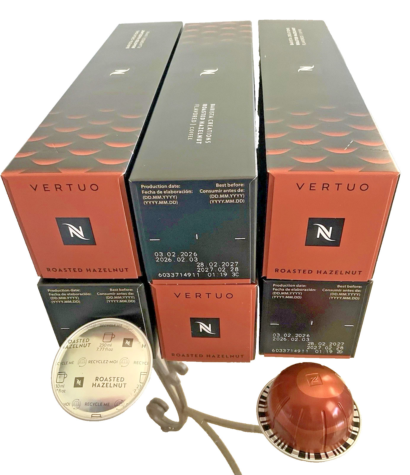 Nespresso Vertuo Roasted Hazelnut Coffee Pods FREE SHIPPING – 60 Pods