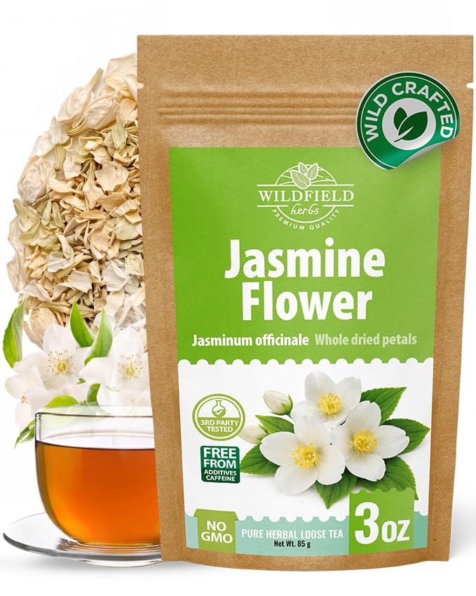 Jasmine Flower Herbal Tea Dried 3 oz 85g Pure Aroma Loose Leaf