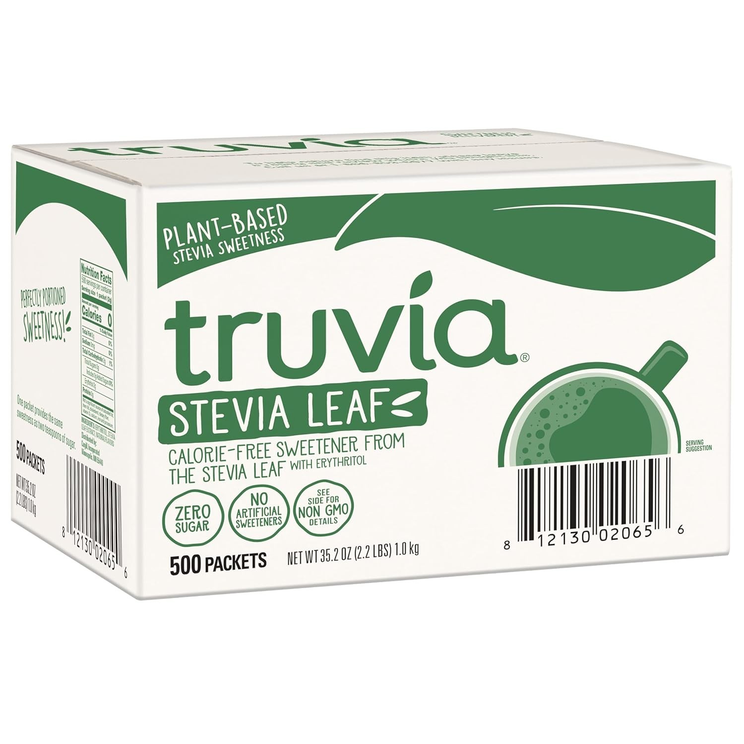 Truvia Original Calorie-Free Sweetener From the Stevia Leaf Packets, 500 count.