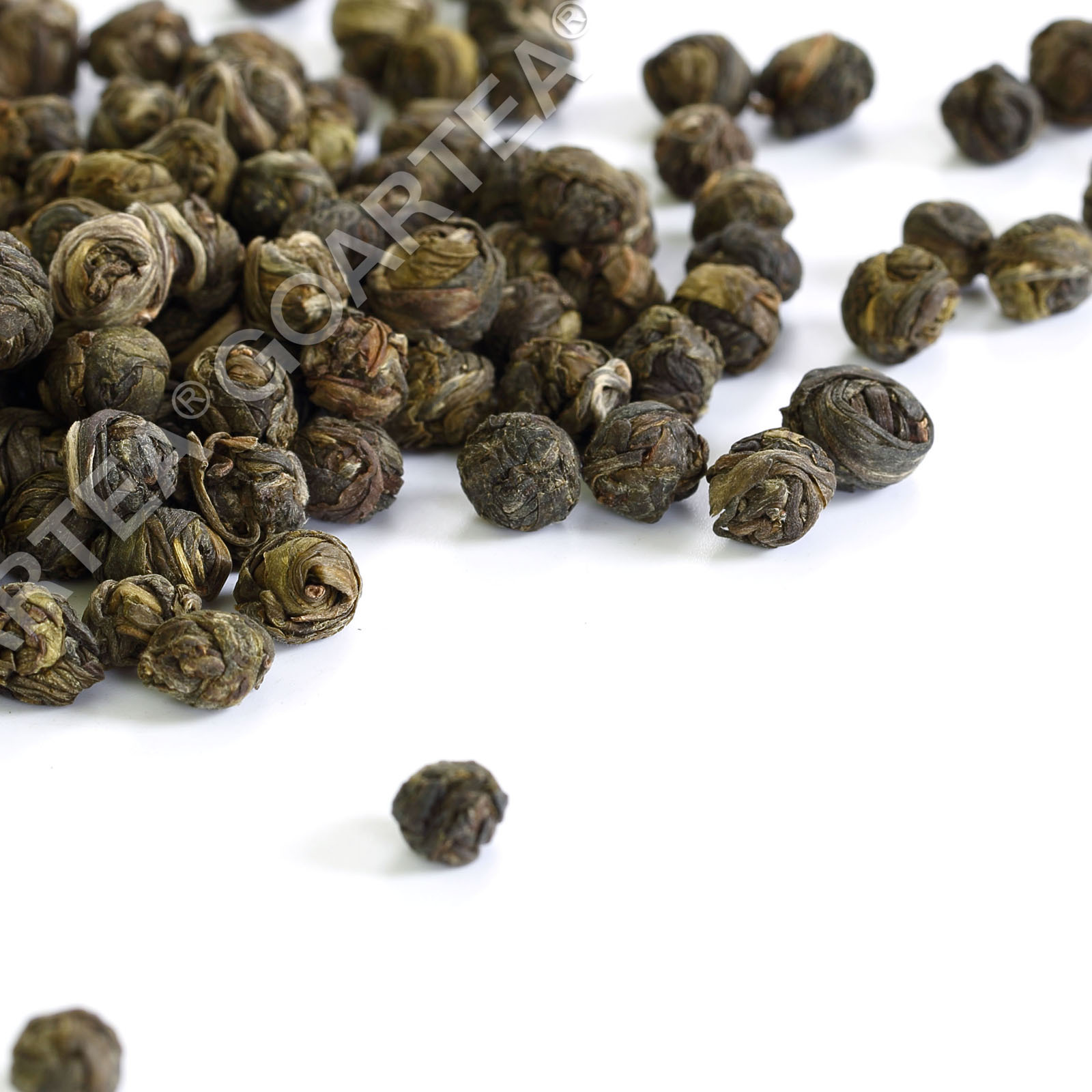 GOARTEA 250g Premium Jasmine Dragon Pearl Loose Leaf Chinese Green Tea Hand Roll