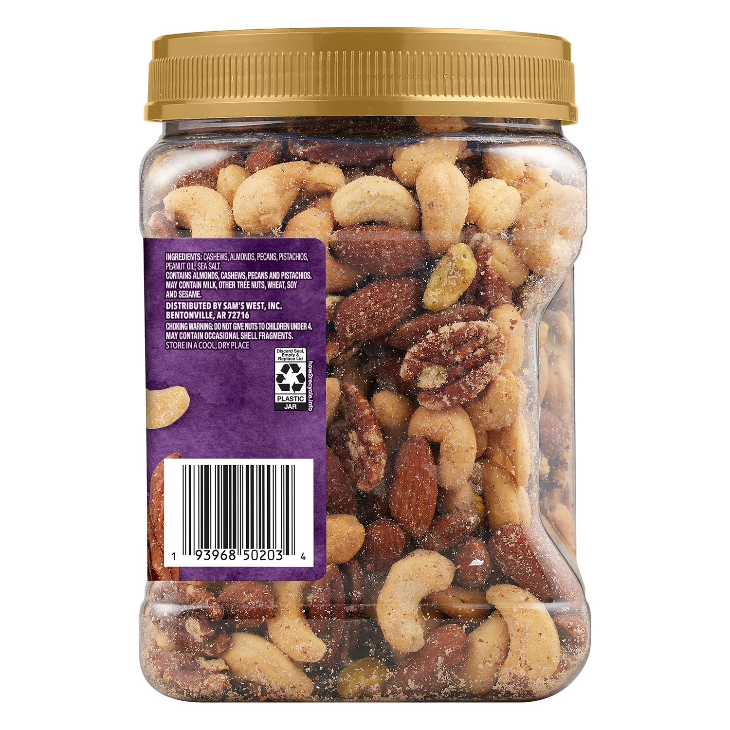 Member’s Mark Deluxe Mixed Nuts with Sea Salt, 34 oz. (Pack of 2)