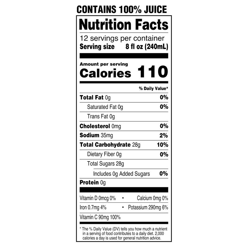 (2 pack) Great Value 100% Apple Juice, 96 fl oz
