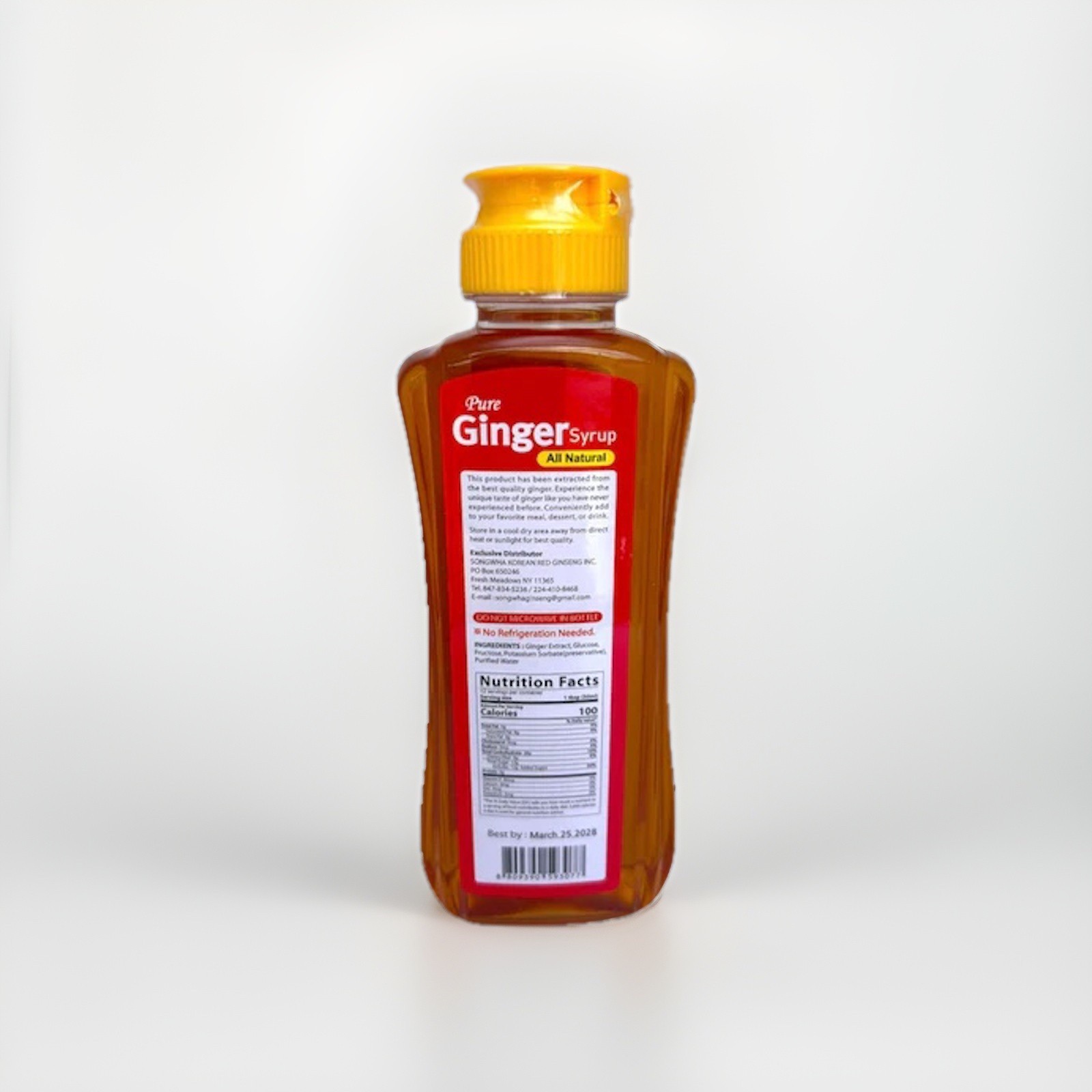 Songwha Pure Ginger Syrup Extract 12 Oz Natural Best Quality See Description