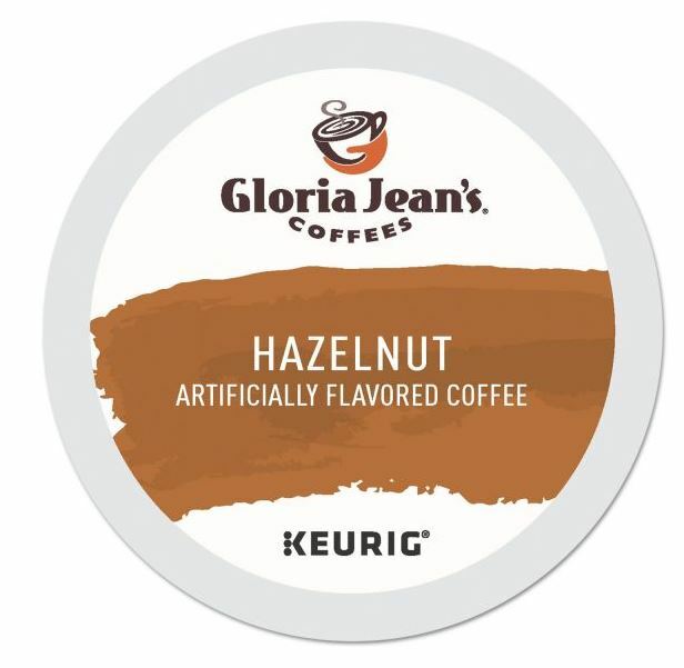 Gloria Jean’s Hazelnut K-Cups, Single serve Pods – 72 count