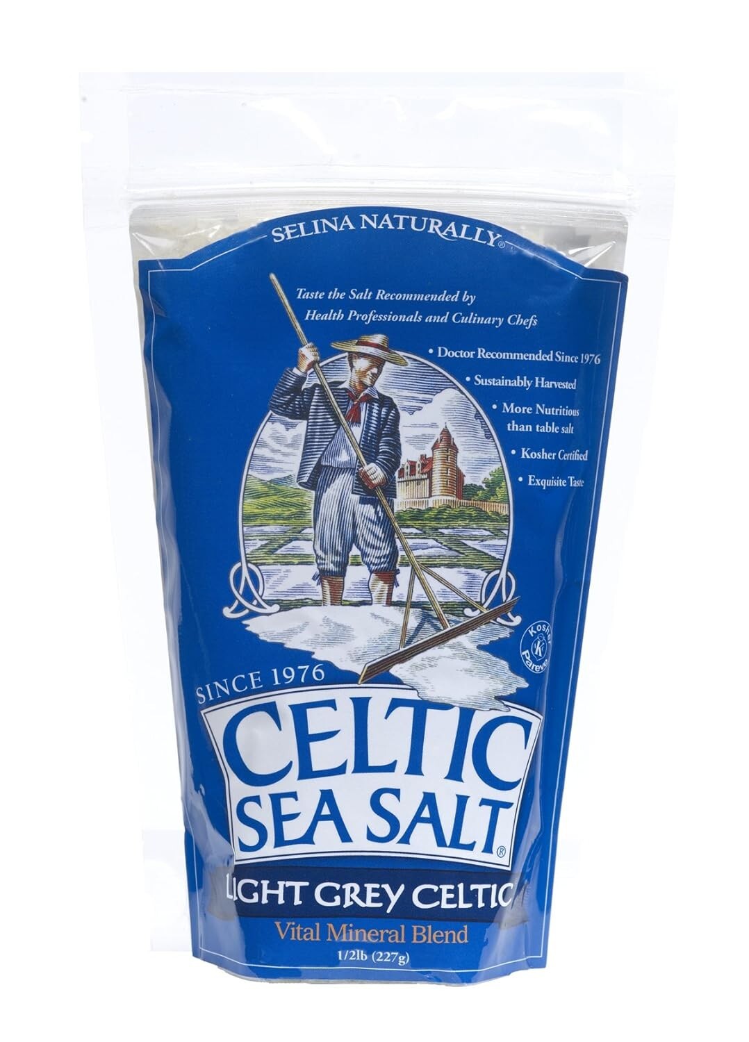 Light Grey Celtic Sea Salt – Resealable Bag – Additive-Free – Perfect fo