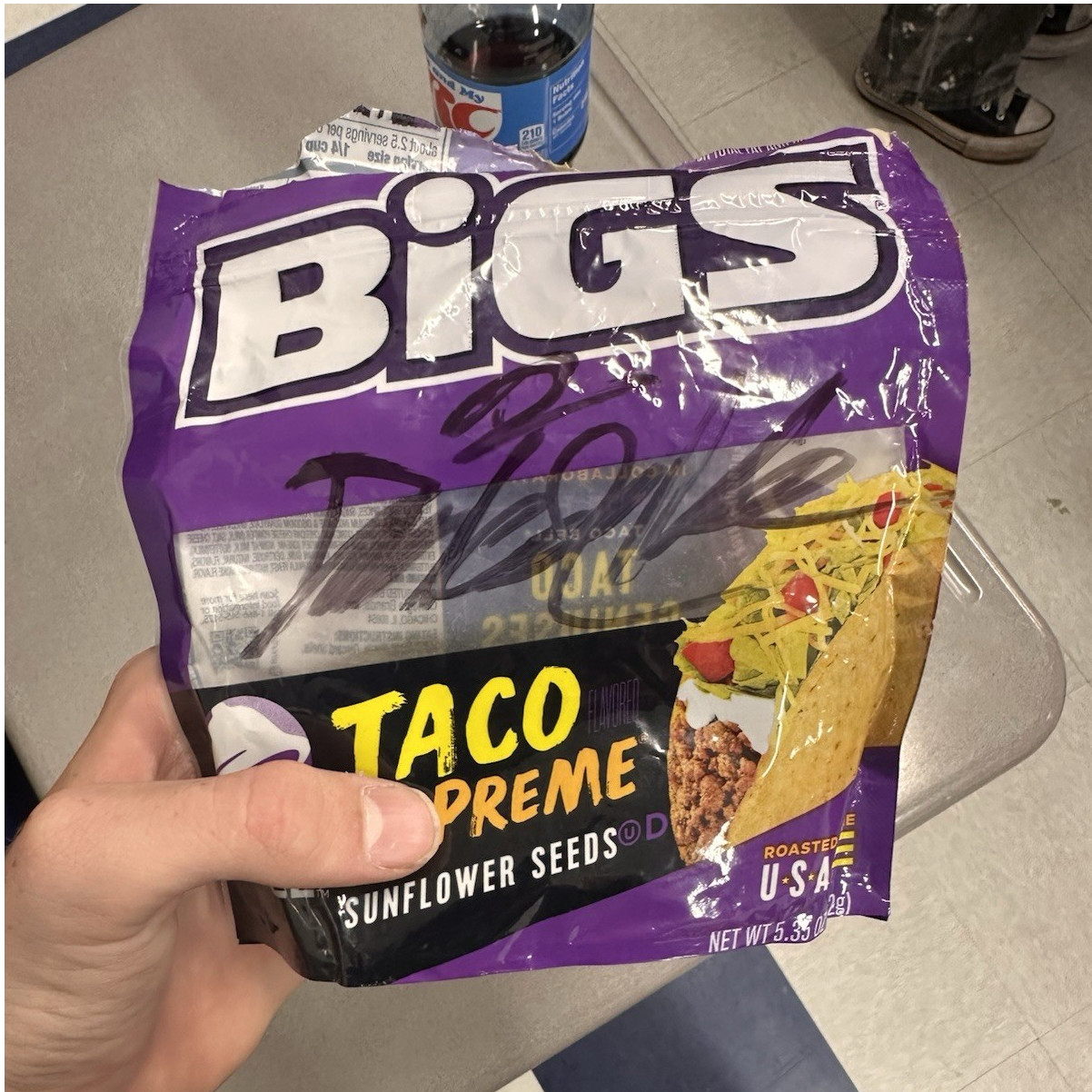 BIGS Taco Supreme Sunflower Seeds Whole 5.35 oz Snack Mix of Nut & Seed Pantry