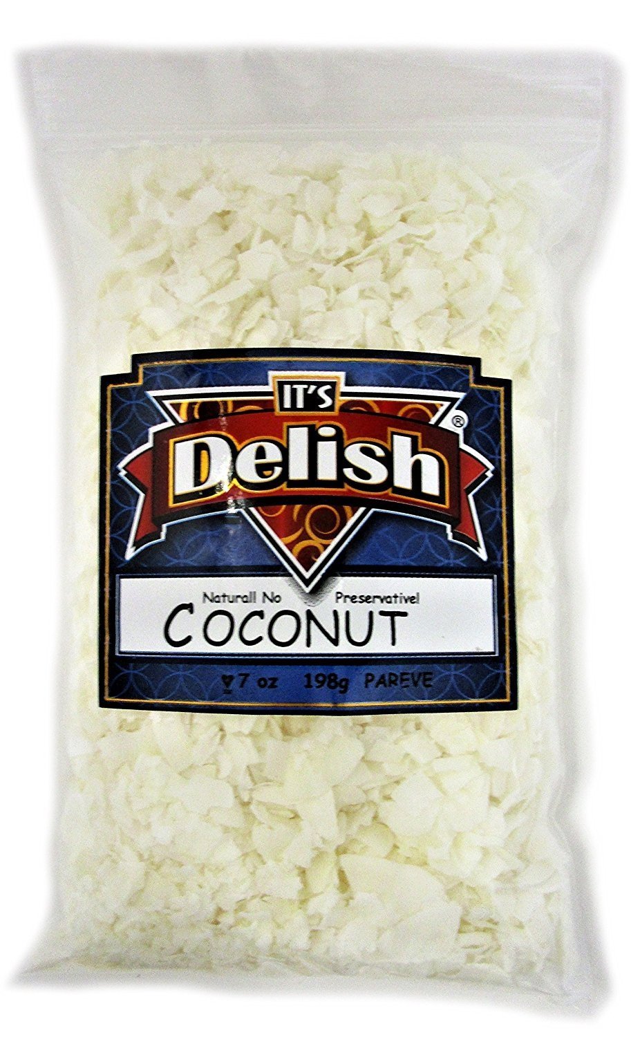 Coconut Chips All Natural, Raw, Unsweetened, by Its Delish, 3 lbs