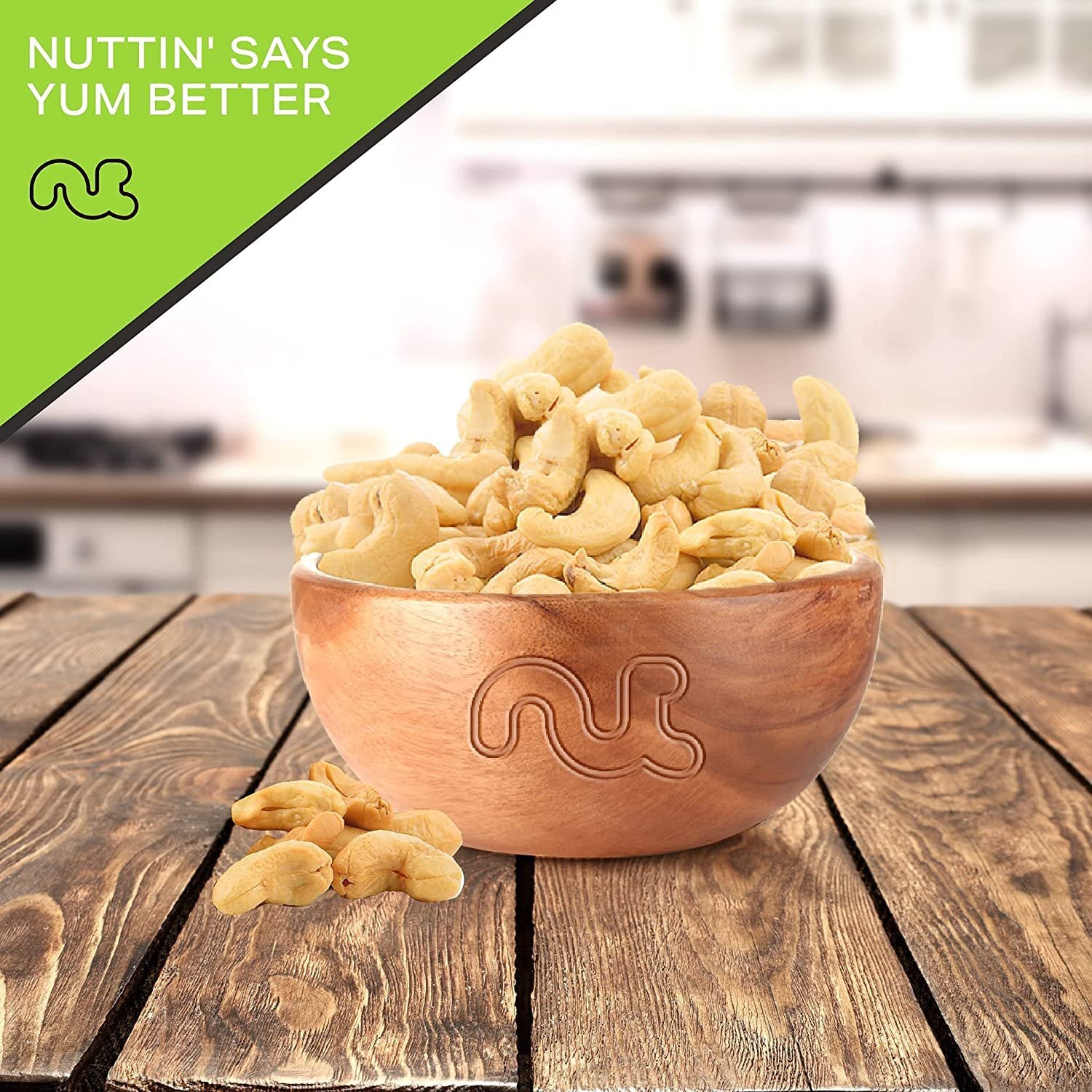 Nut Cravings – Raw Whole Cashews, Unsalted, Shelled,Bulk Nuts Packed Fresh in…