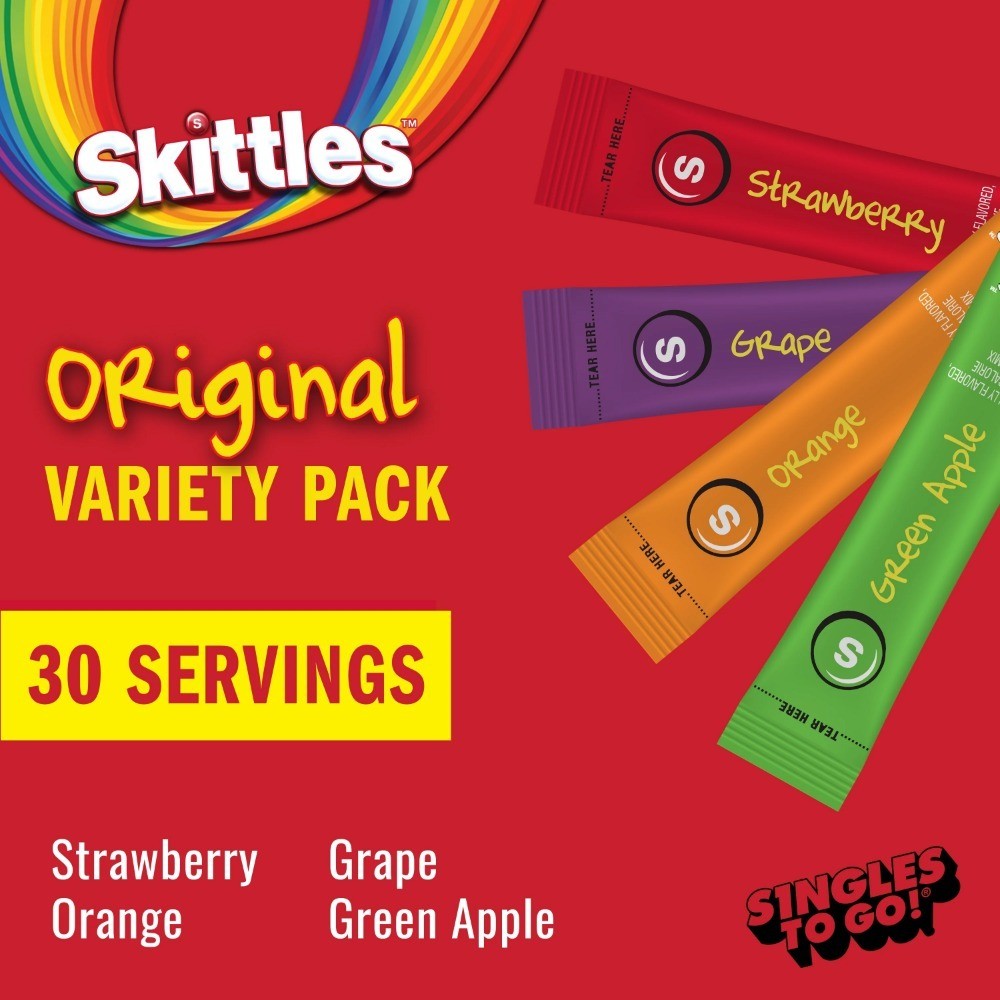 Zero Sugar Variety Pack Drink Mix Singles to Go Powdered Beverage 30 Count