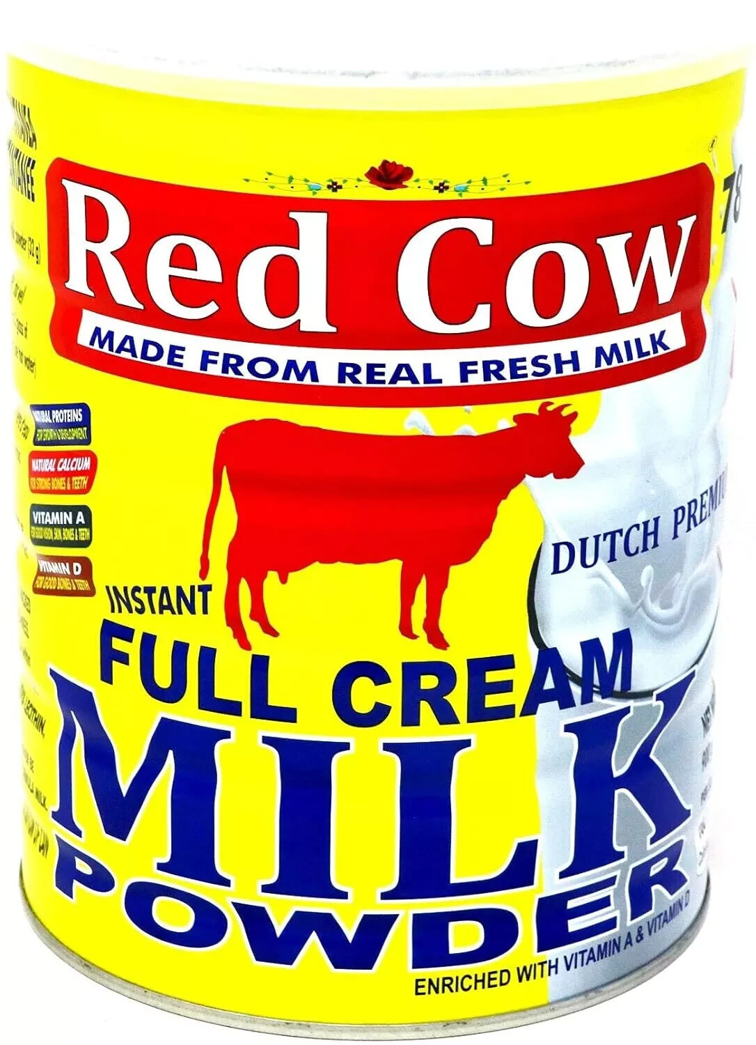 Red Cow Full Cream Milk Powder 900g, Made from Fresh Milk, Dutch Premium