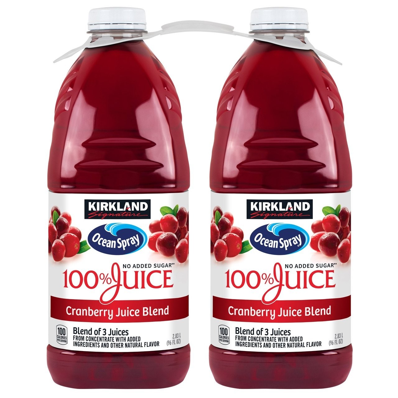 Kirkland Signature Ocean Spray Cranberry 100% Juice 96 fl oz 2 Pack