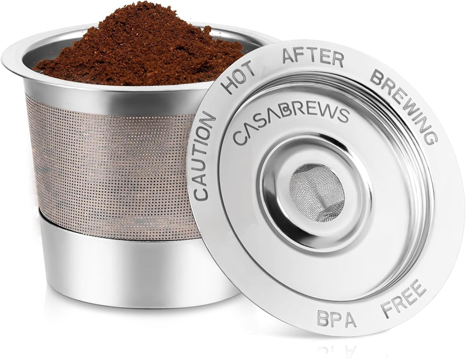CASKF01 Reusable K Cups Coffee Pods for Keurig, Universal Stainless Steel