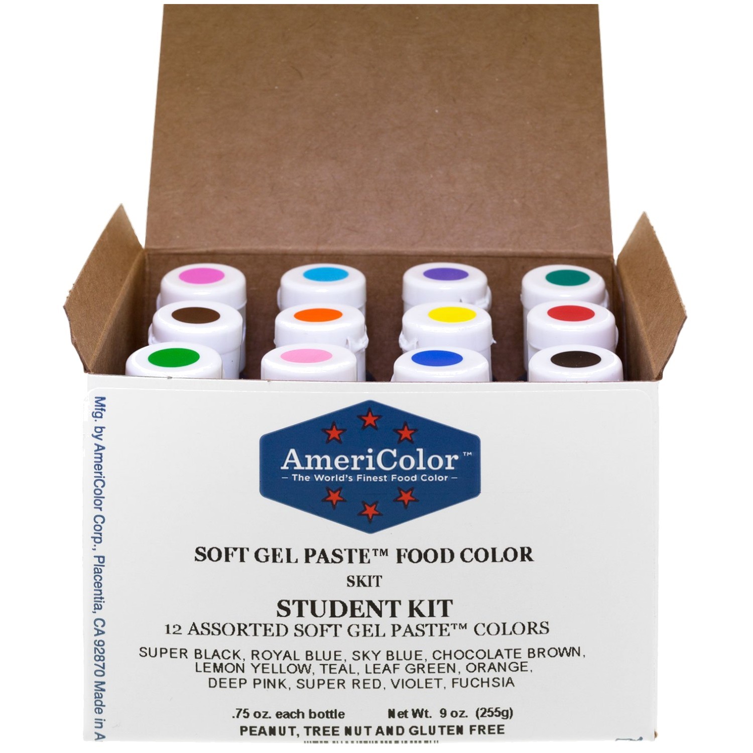 Soft Gel Paste Food Coloring Kit – 12 Colors