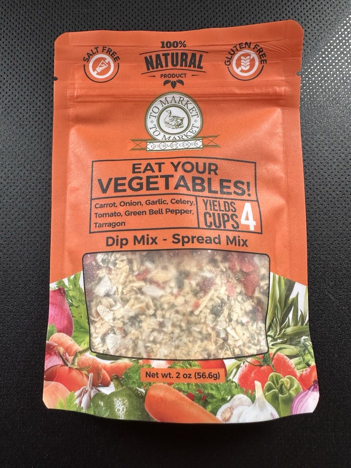 Eat Your Vegetables Dip Mix – To Market veggie Herb Blend, 2 Cups Yield
