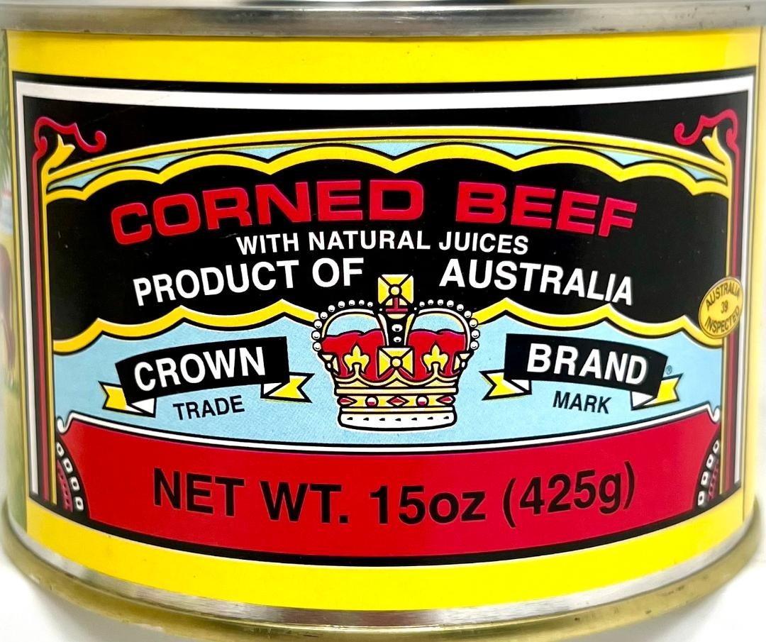 Crown Brand Corned Beef with Natural Juices 15 oz~09/2027