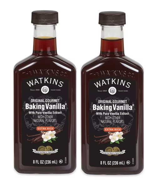 Watkins All Natural Original gourmet baking Vanilla with Pure Extract 8 fl oz..