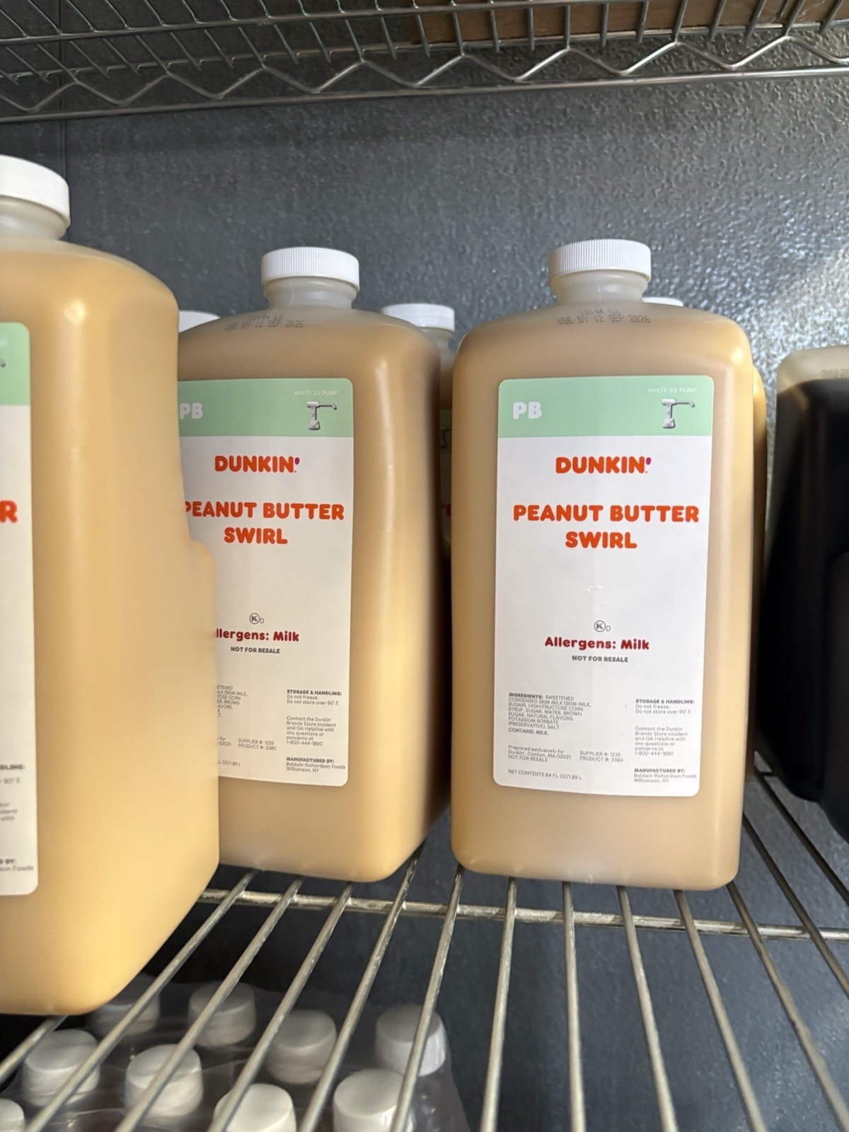 *NEW FLAVOR* Dunkin Peanut Butter Swirl 640z With Pump