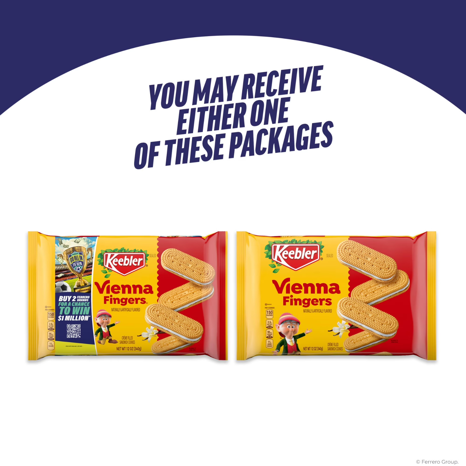 Keebler Vienna Fingers, Sandwich Cookies with Crème Filling, 12 oz