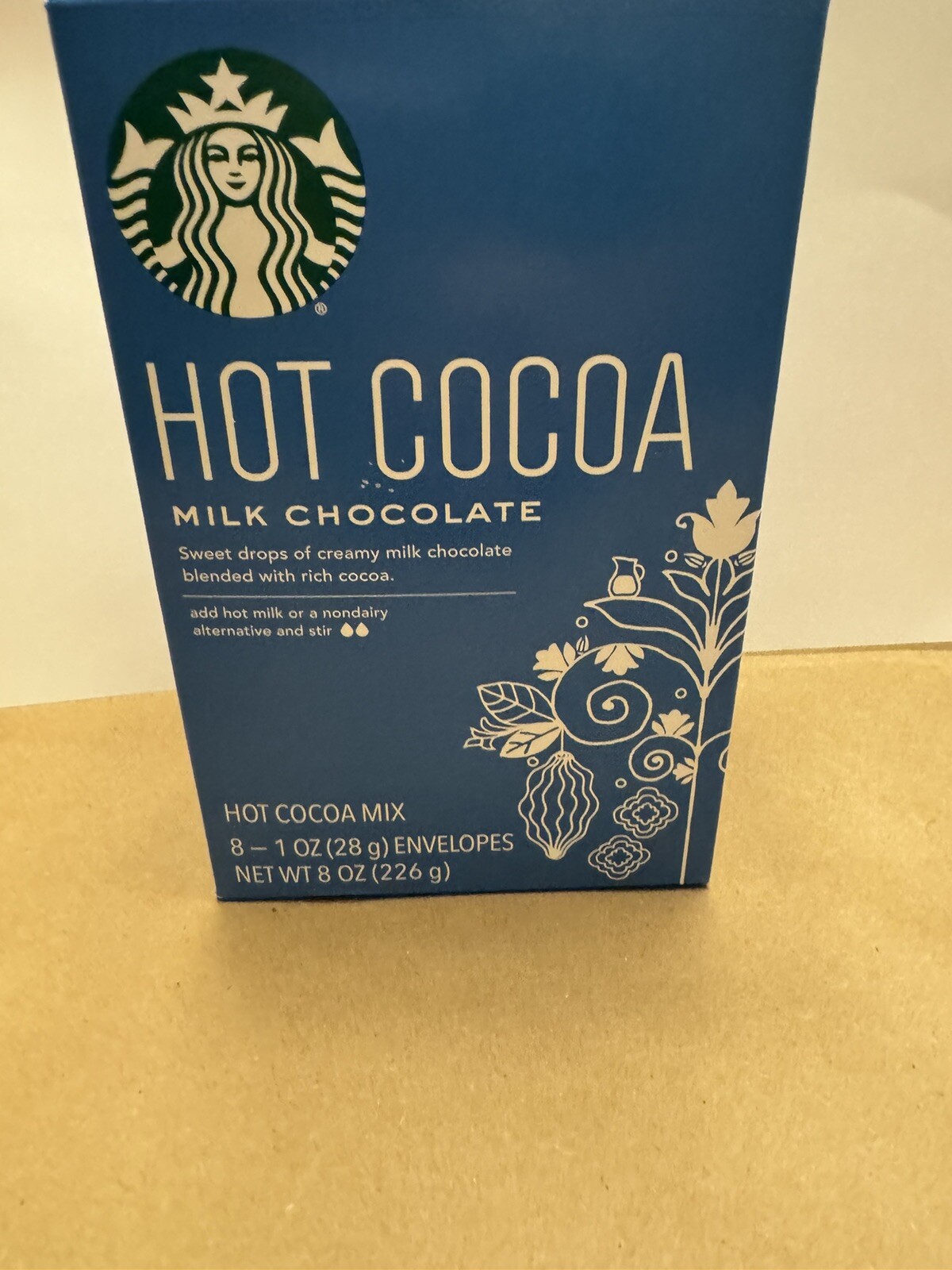 Starbucks Milk Chocolate Hot Cocoa Mix, 8 – 1 oz Packets- Exp 05/17/2025