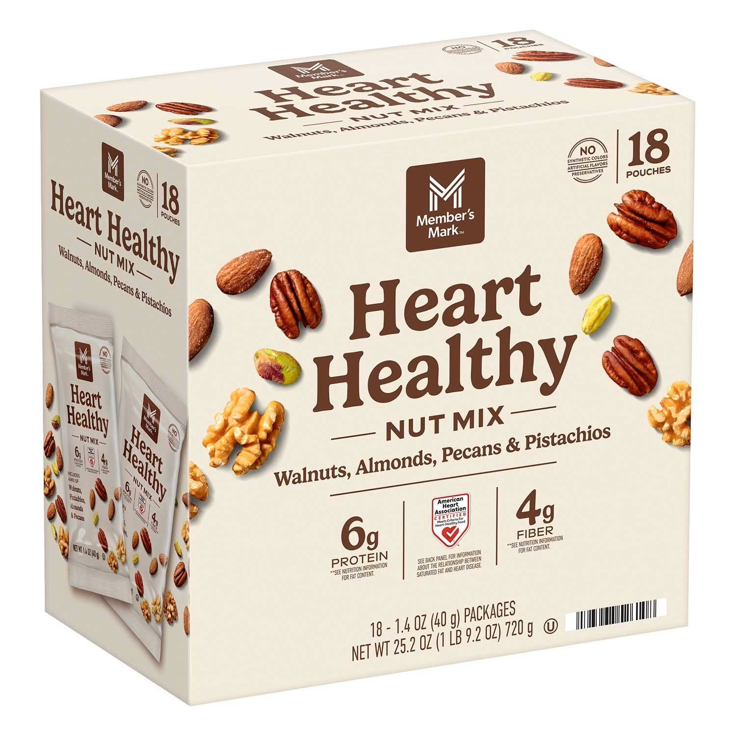 Member’s Mark Heart Healthy Nut Mix Multipack (1.4 oz.,18pk) Great Price