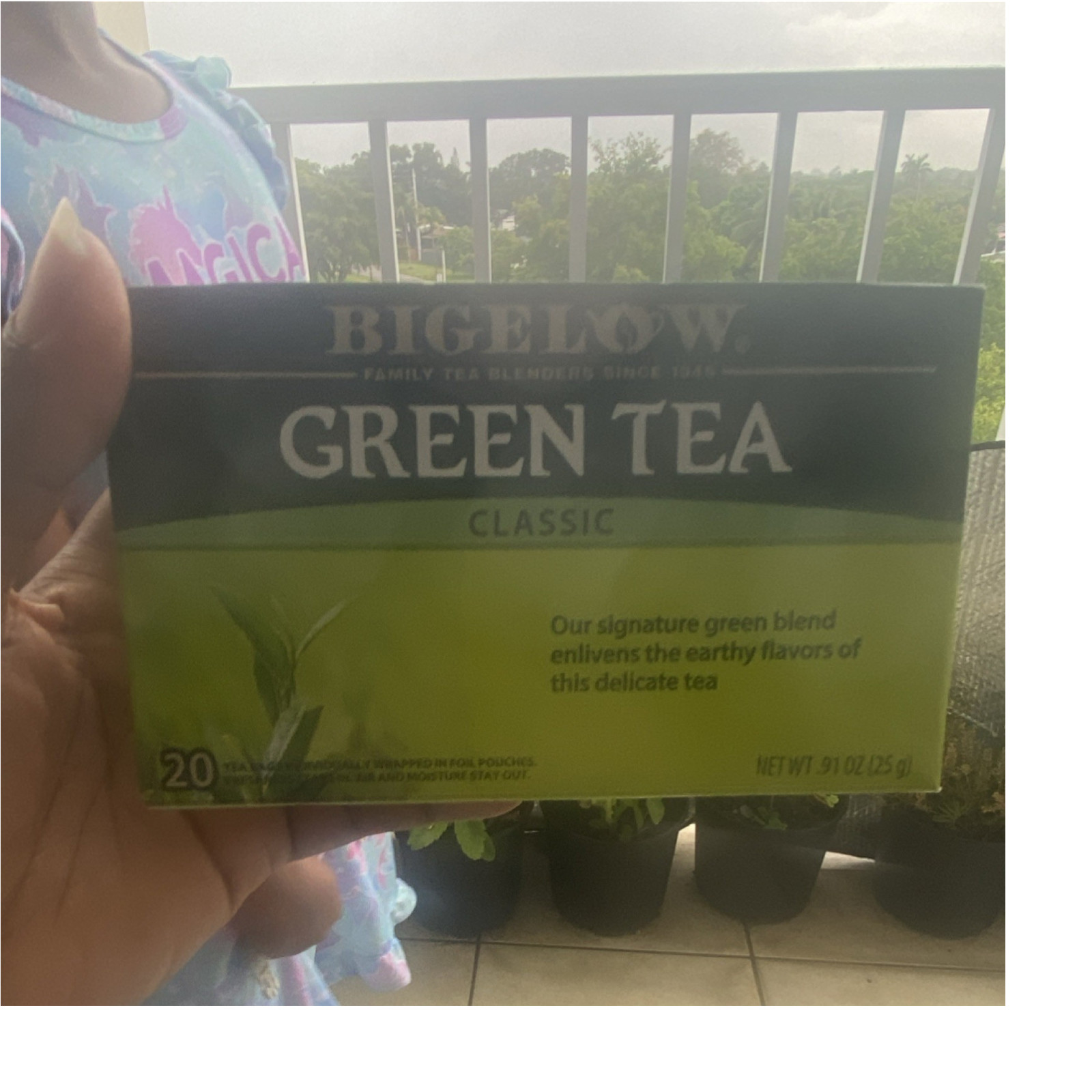 Bigelow Green Tea Classic Bagged Green Tea, 20 Tea Bags, 25 g