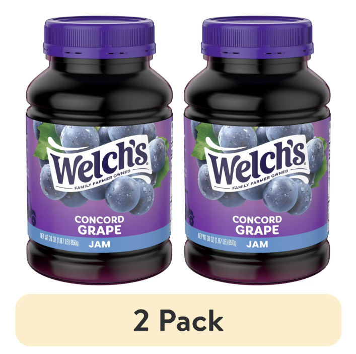 (2 pack) Welch’s Concord Grape Jam, 30 oz Jar…