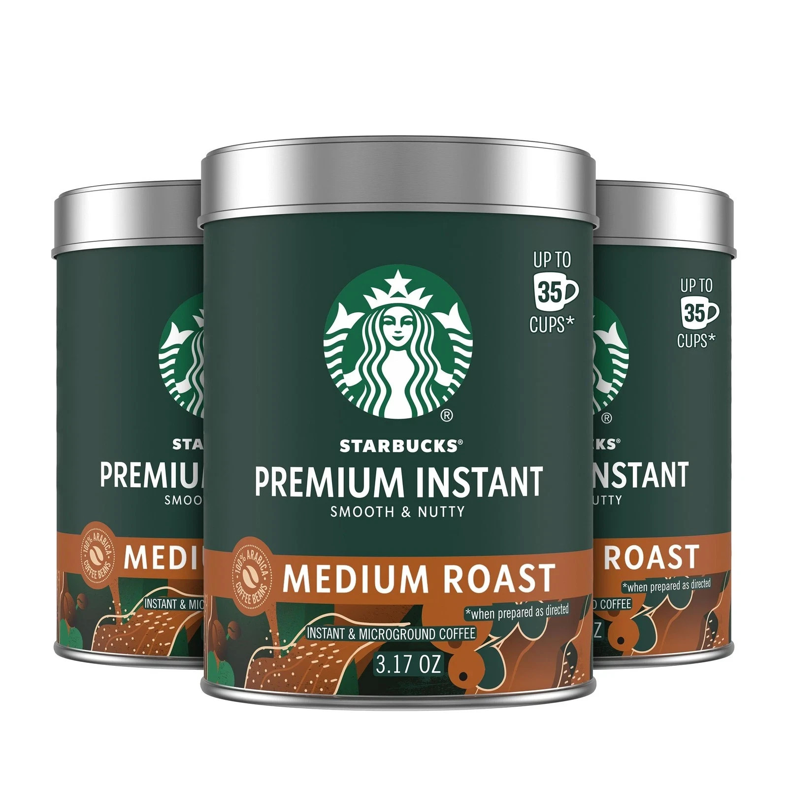 Starbucks Premium Instant Coffee, Medium 3.17 Ounce , Roast (Pack of 3)