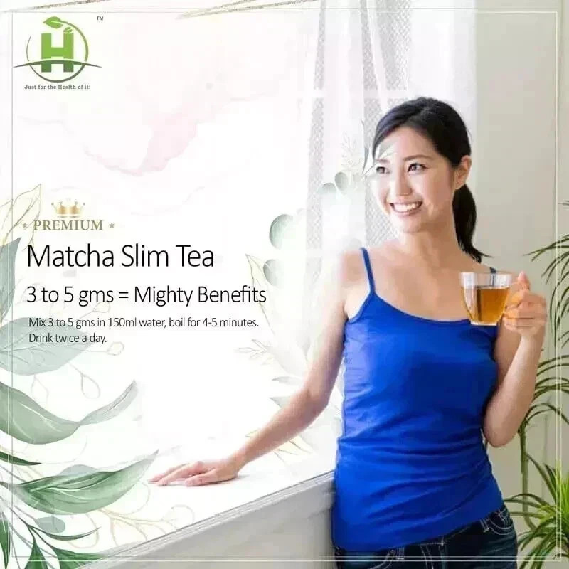 Matcha Slim Green Tea Weight Management High In Antioxidants Detoxifying (50gm)