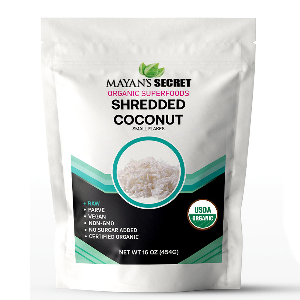 USDA Certified Organic Coconut Flakes Unsweetened 1 Lb