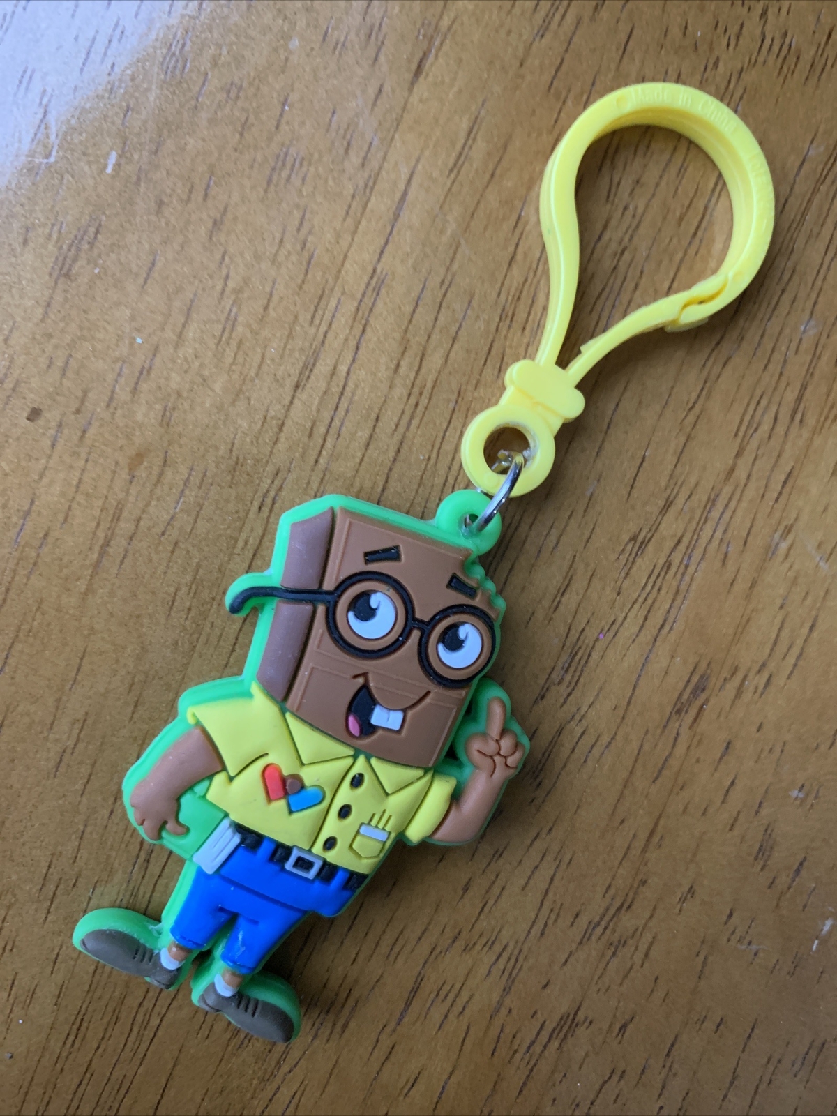 Milk Chocolate Character Backpack Clip worlds finest chocolate glasses teeth, f7