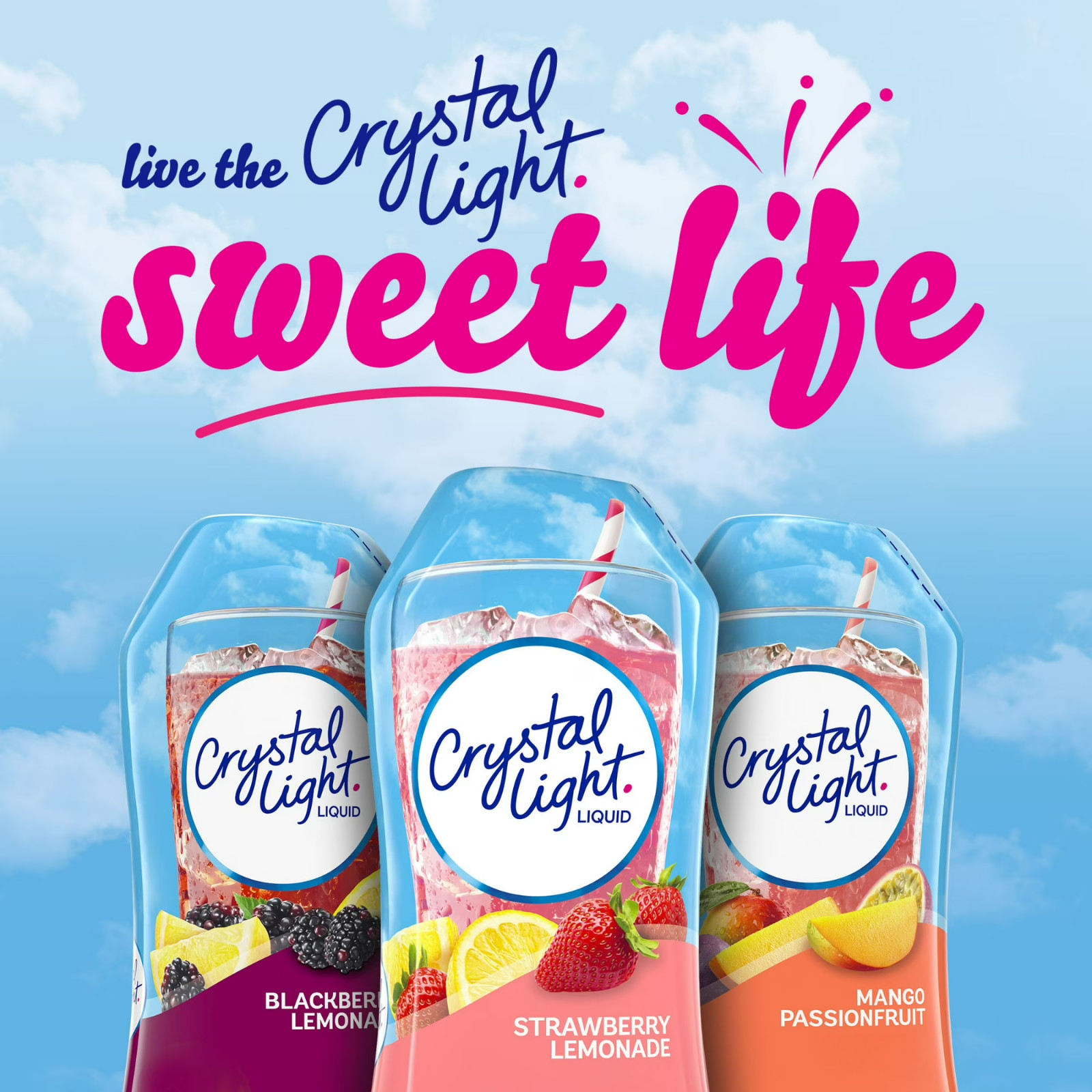 (2 pack) Crystal Light Liquid Strawberry Lemonade Naturally Flavored Drink Mix