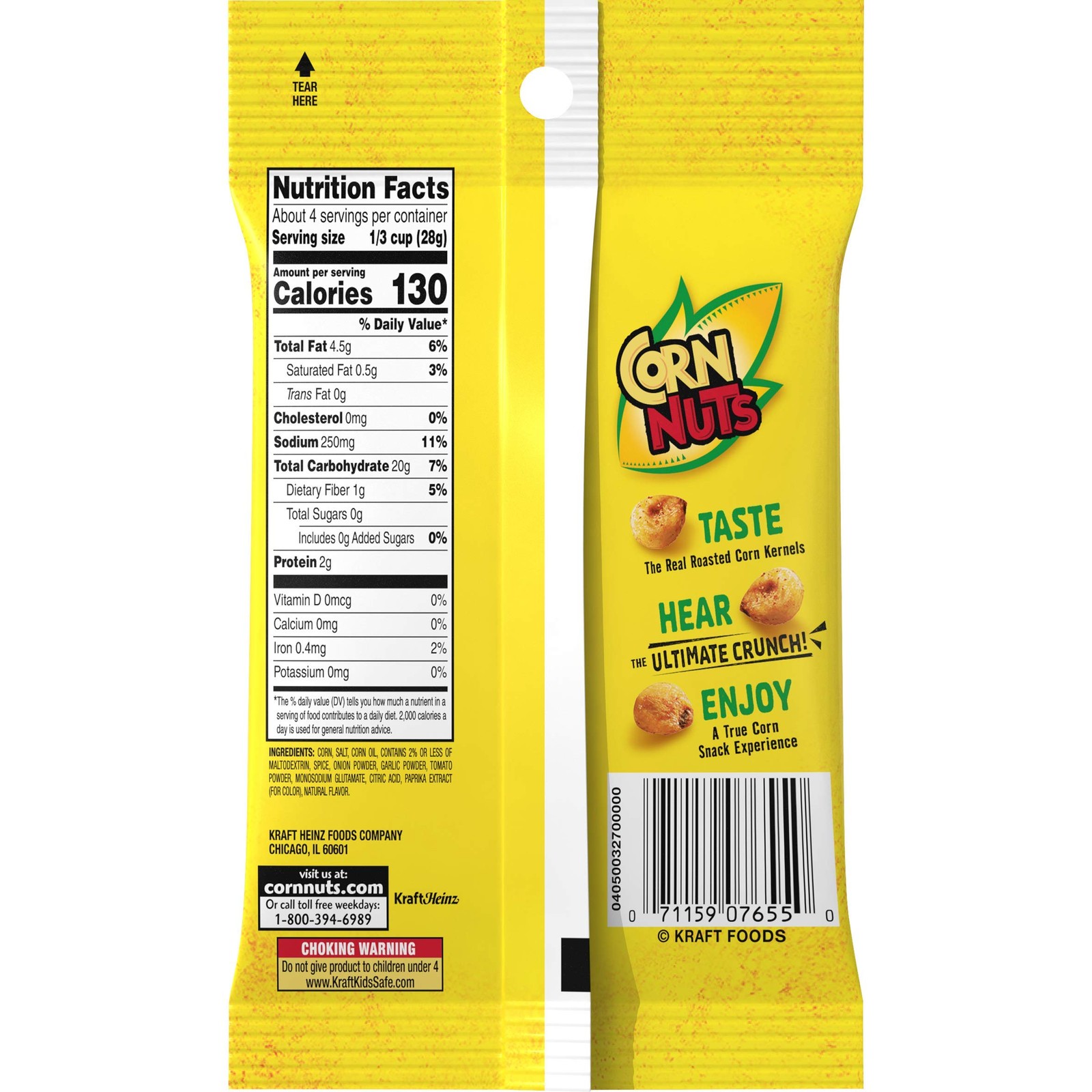 Corn Nuts Variety Pack 4oz Size (Pack of 5) 1 Each – 4 Ounce