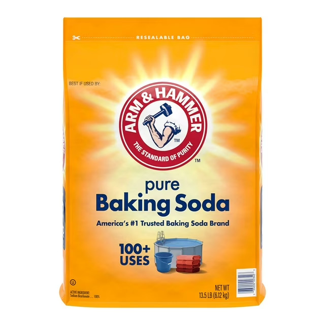 Arm & Hammer Pure Baking Soda Bulk Size 13.5 lbs exp: 02/2028
