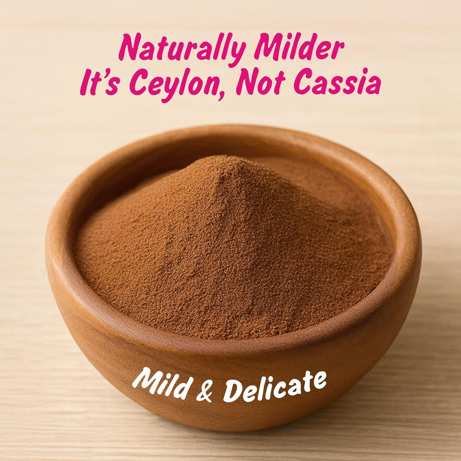 USDA Organic Ceylon Cinnamon Powder, Lab Tested for Heavy Metals, Resealable 4Oz
