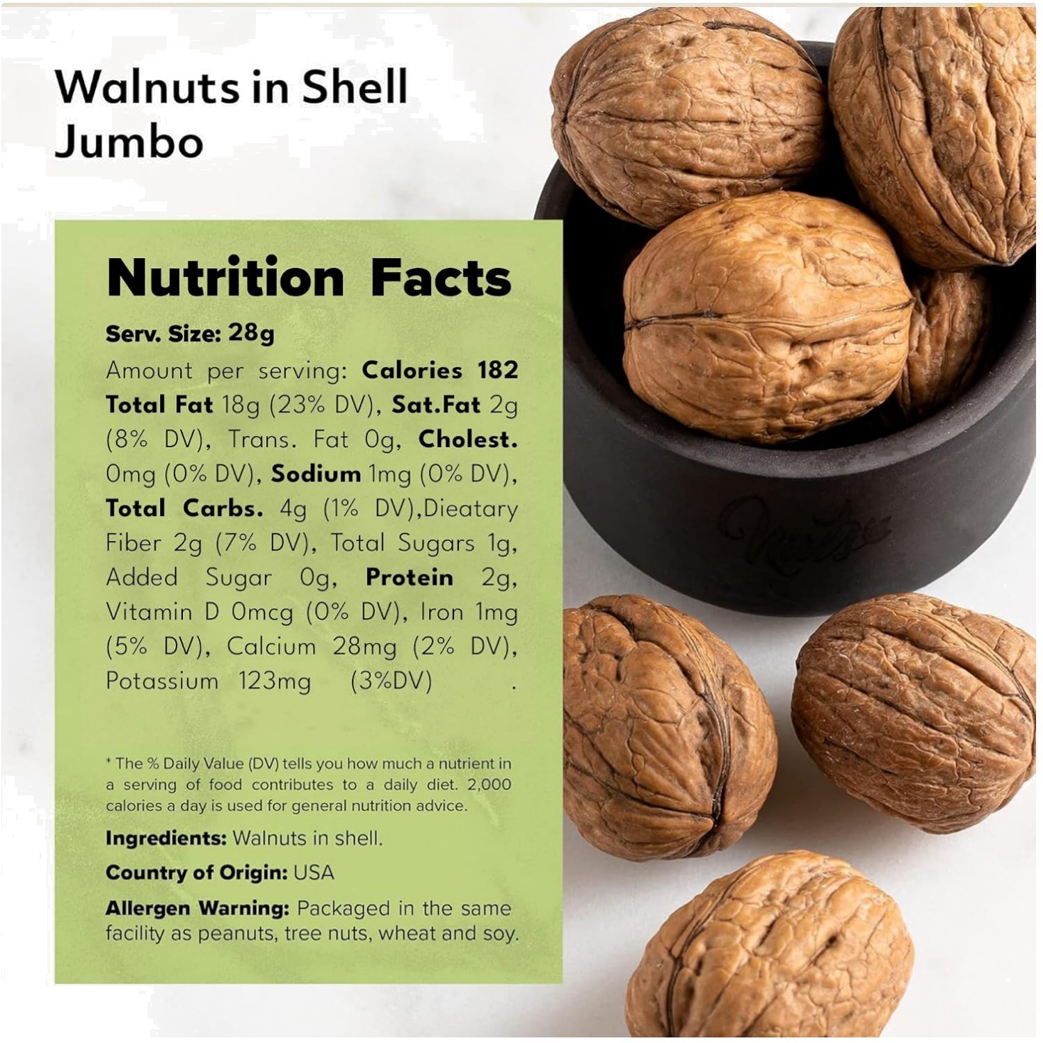 Non-GMO Fresh Walnuts Resealable Bag 6 lbs